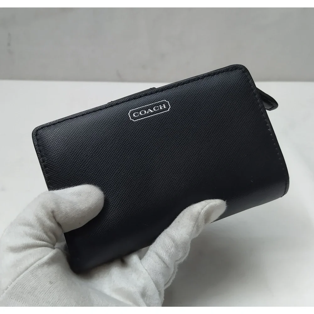Coach black leather